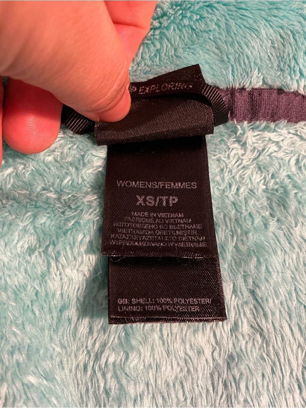 The North Face Women's Osito Fleece Jacket XS Turquois Teal Full Zip - Picture 4 of 5